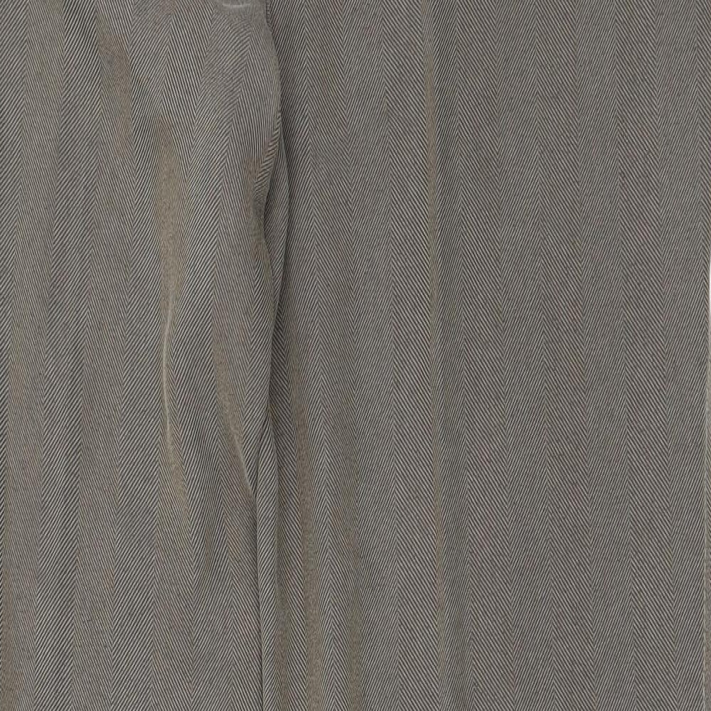 NEXT Womens Brown Trousers Size 14 L23 in