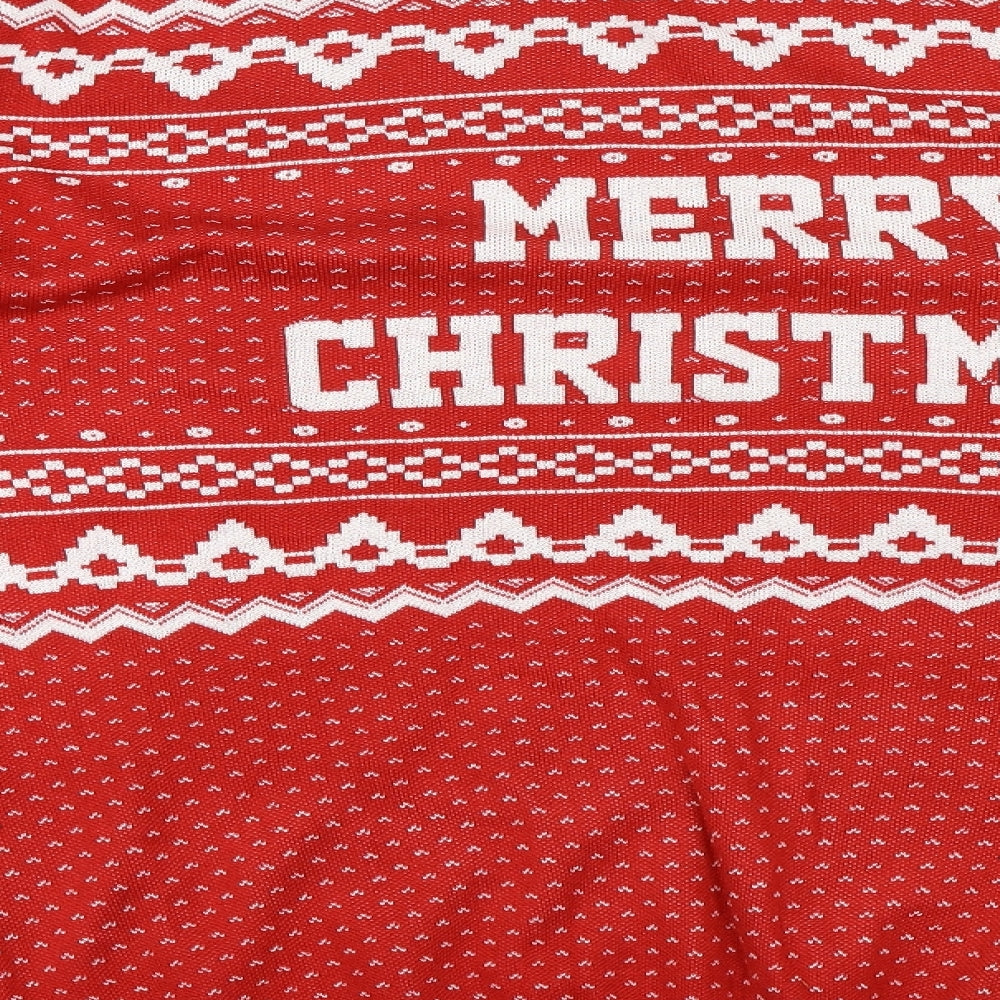 JACK & JONES Mens Red Pullover Jumper Size 4XL - Christmas Jumper