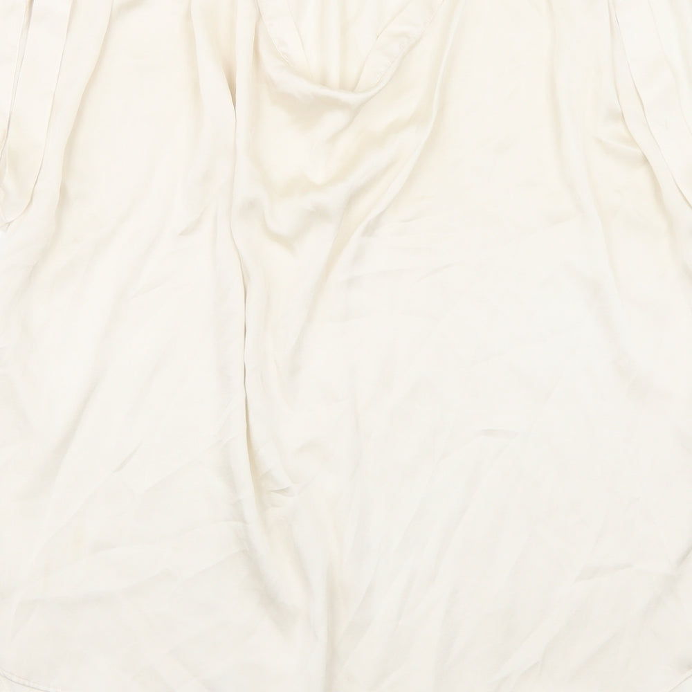 Et Vous Womens Beige Basic Blouse Size M