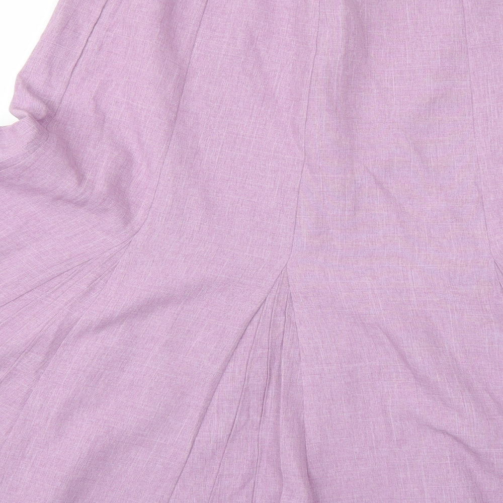 Special Collection Womens Purple Rayon Swing Skirt Size 18