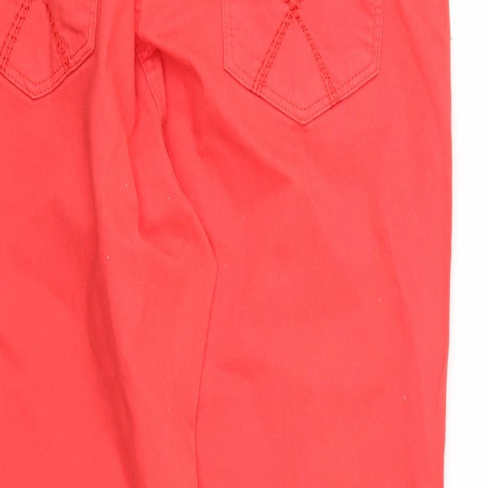 Marisota Womens Red Denim Straight Jeans Size 18 L26 in