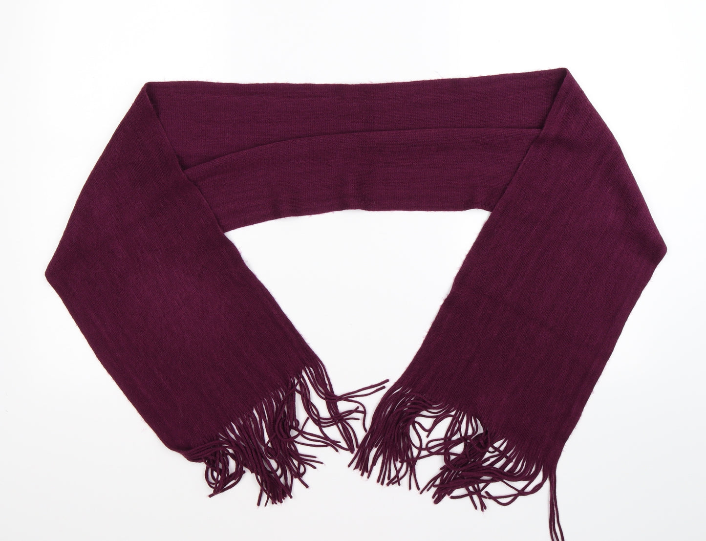 Preworn Womens Purple Knit Scarf