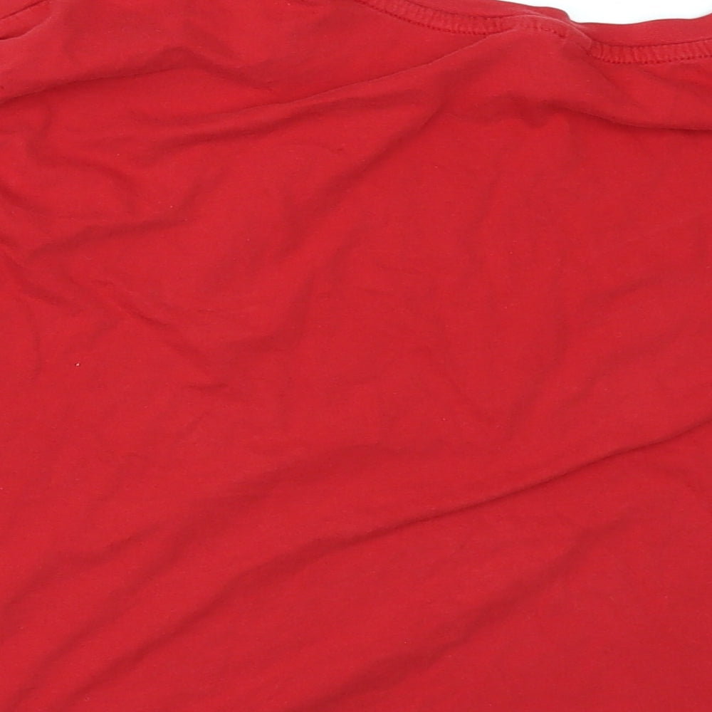 Divided by H&M Womens Red Cropped T-Shirt Size M