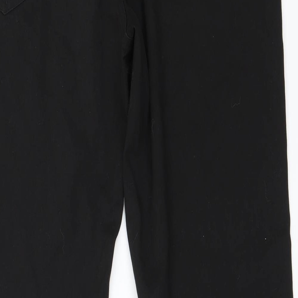 Preworn Mens Black Trousers Size 32 in L30 in