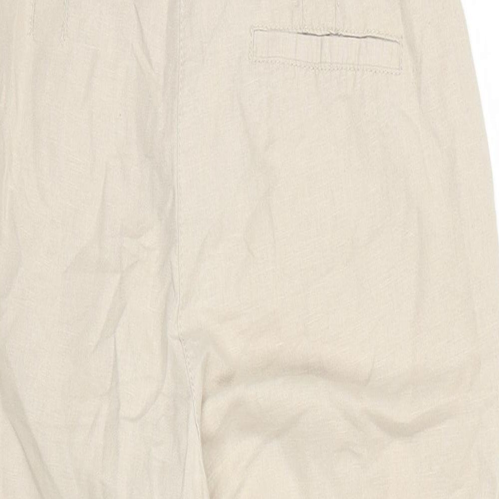 Bershka Womens Beige Trousers Size 10 L20 in