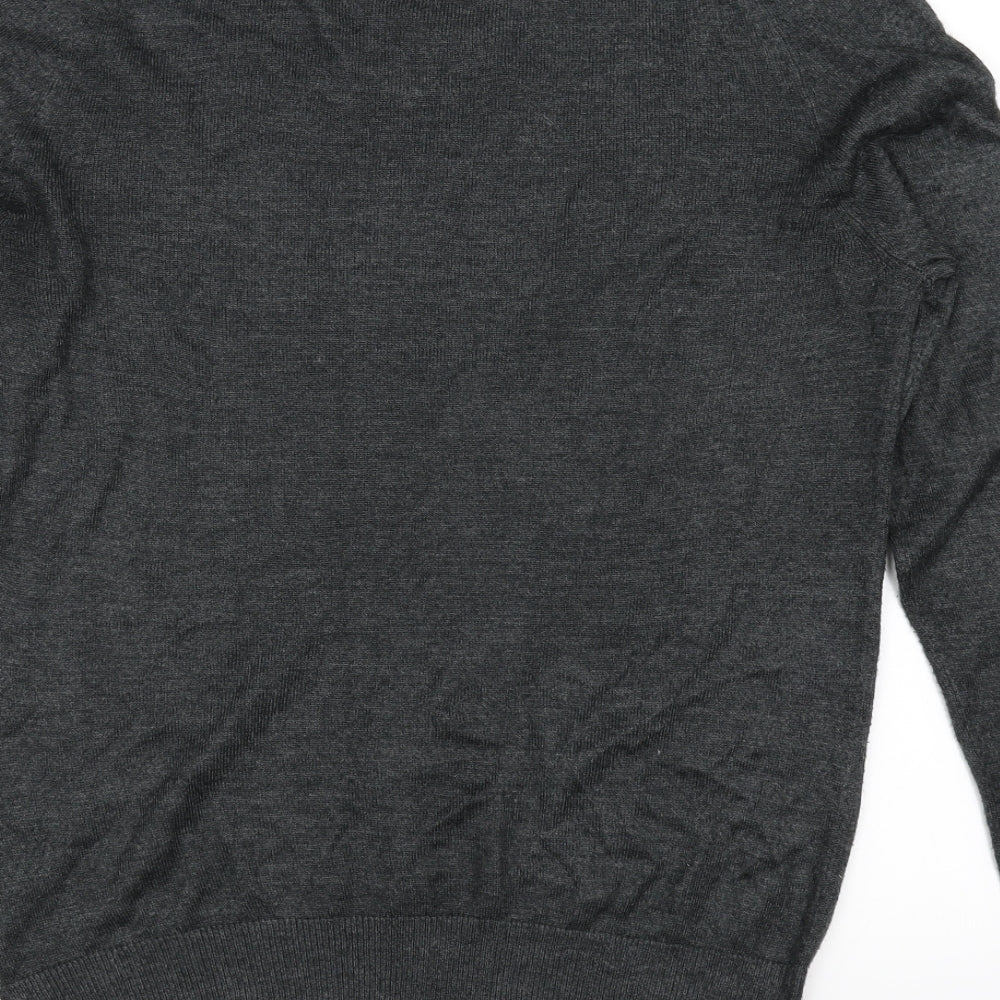 F&F Mens Grey Pullover Jumper Size S