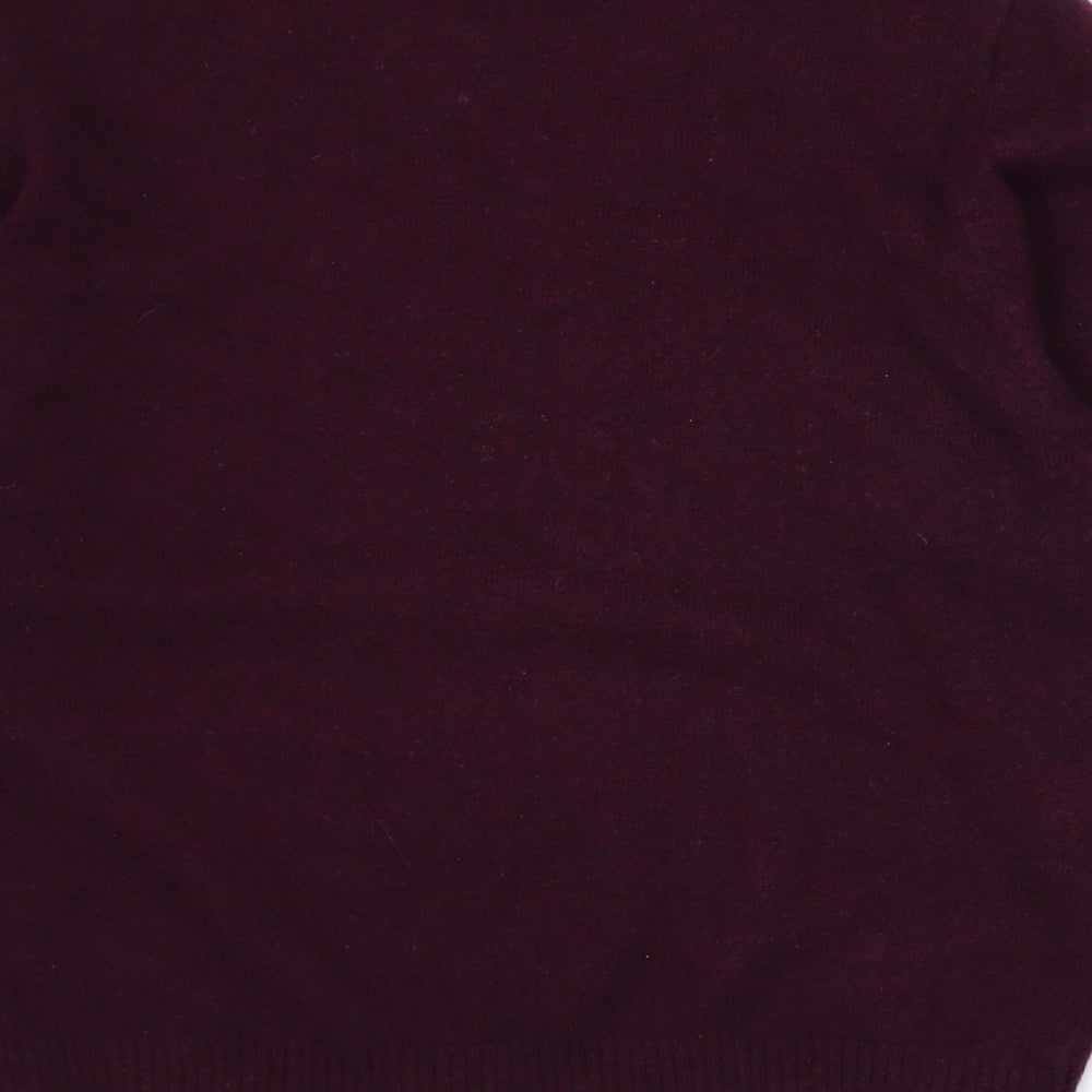 Avenue Womens Purple Knit Pullover Jumper Size M