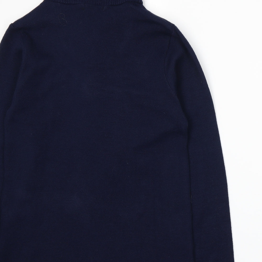 Abbey Bay Womens Blue Knit Pullover Jumper Size L