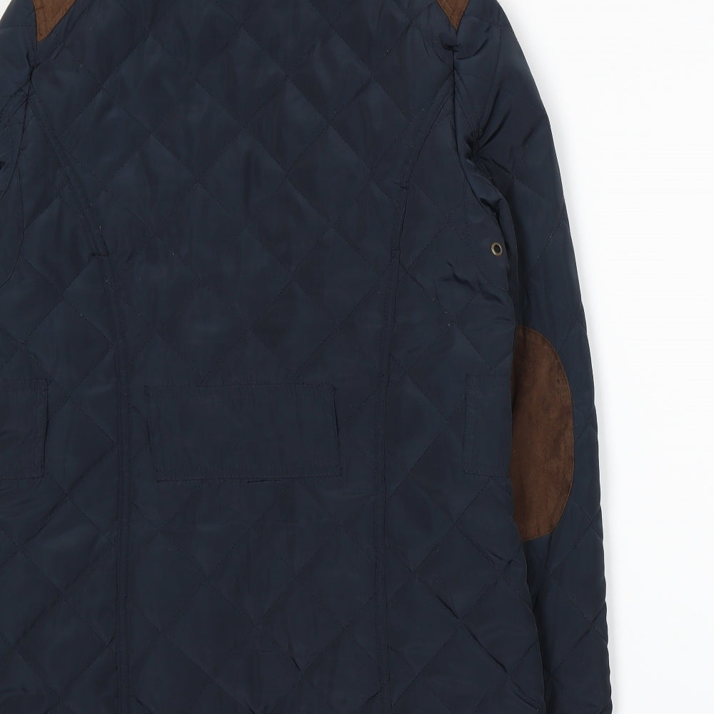 Atmosphere Womens Blue Quilted Jacket Size 10