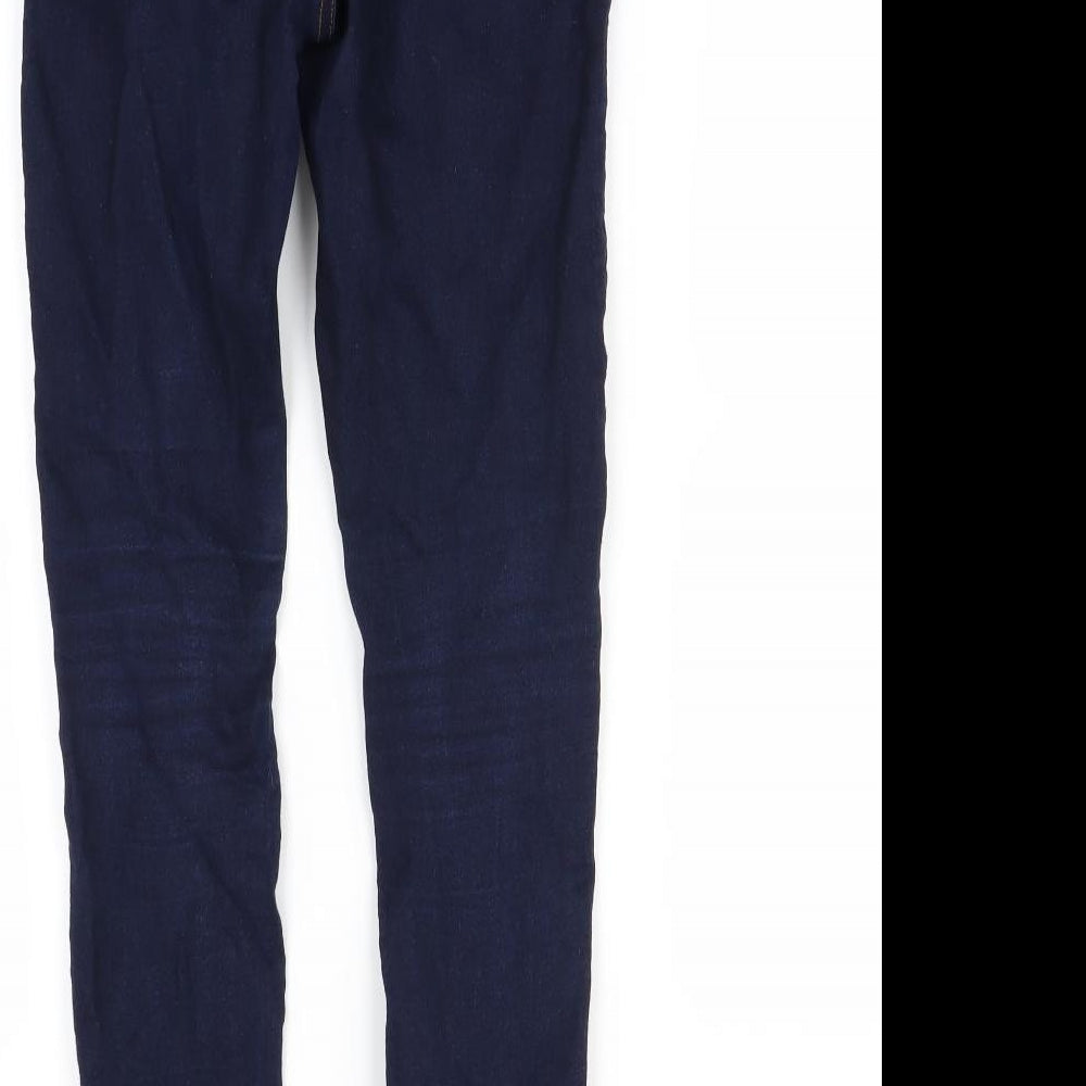 DENIM&co Womens Blue Skinny Jeans Size 8 L28 in