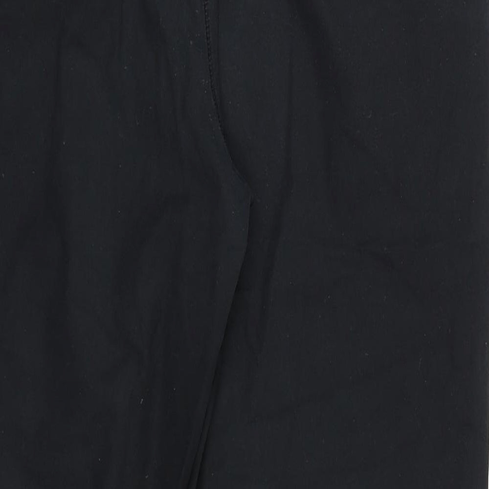 Marks and Spencer Womens Black Chino Trousers Size M L26 in