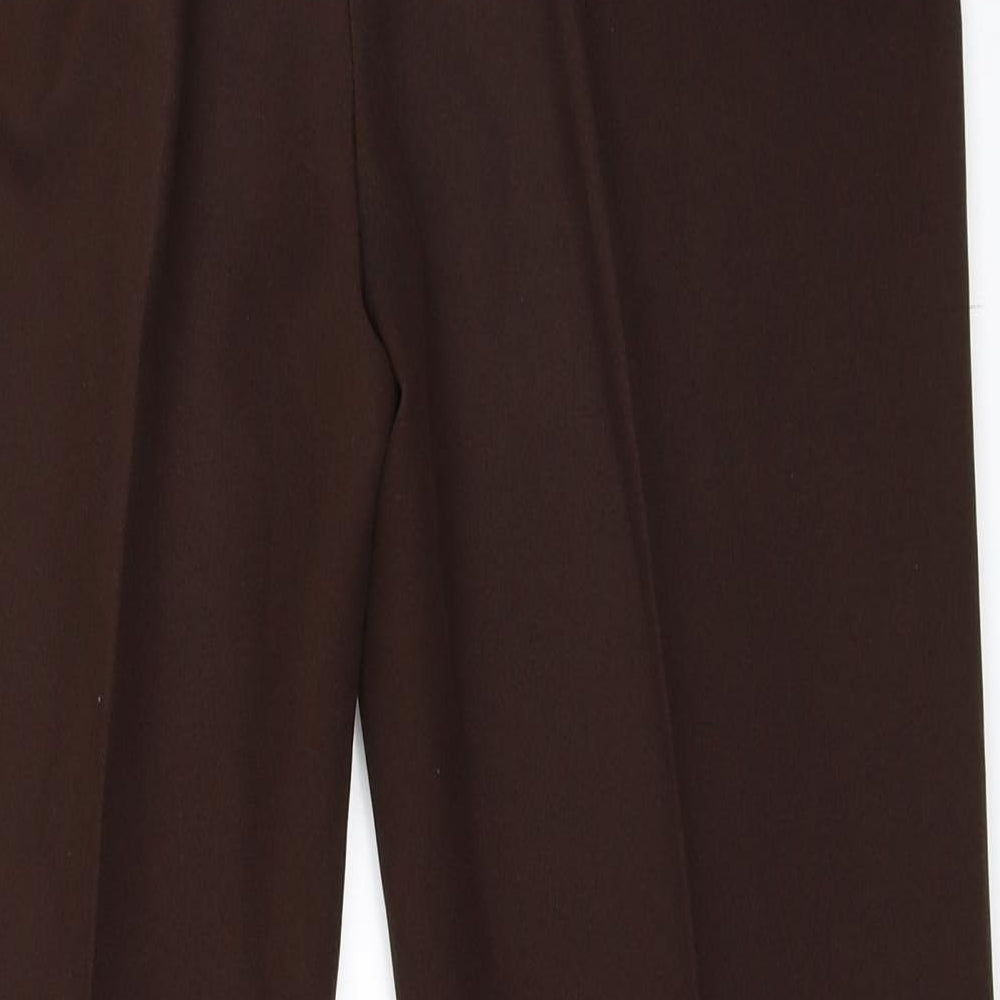 Preworn Womens Brown Trousers Size 38 L26 in