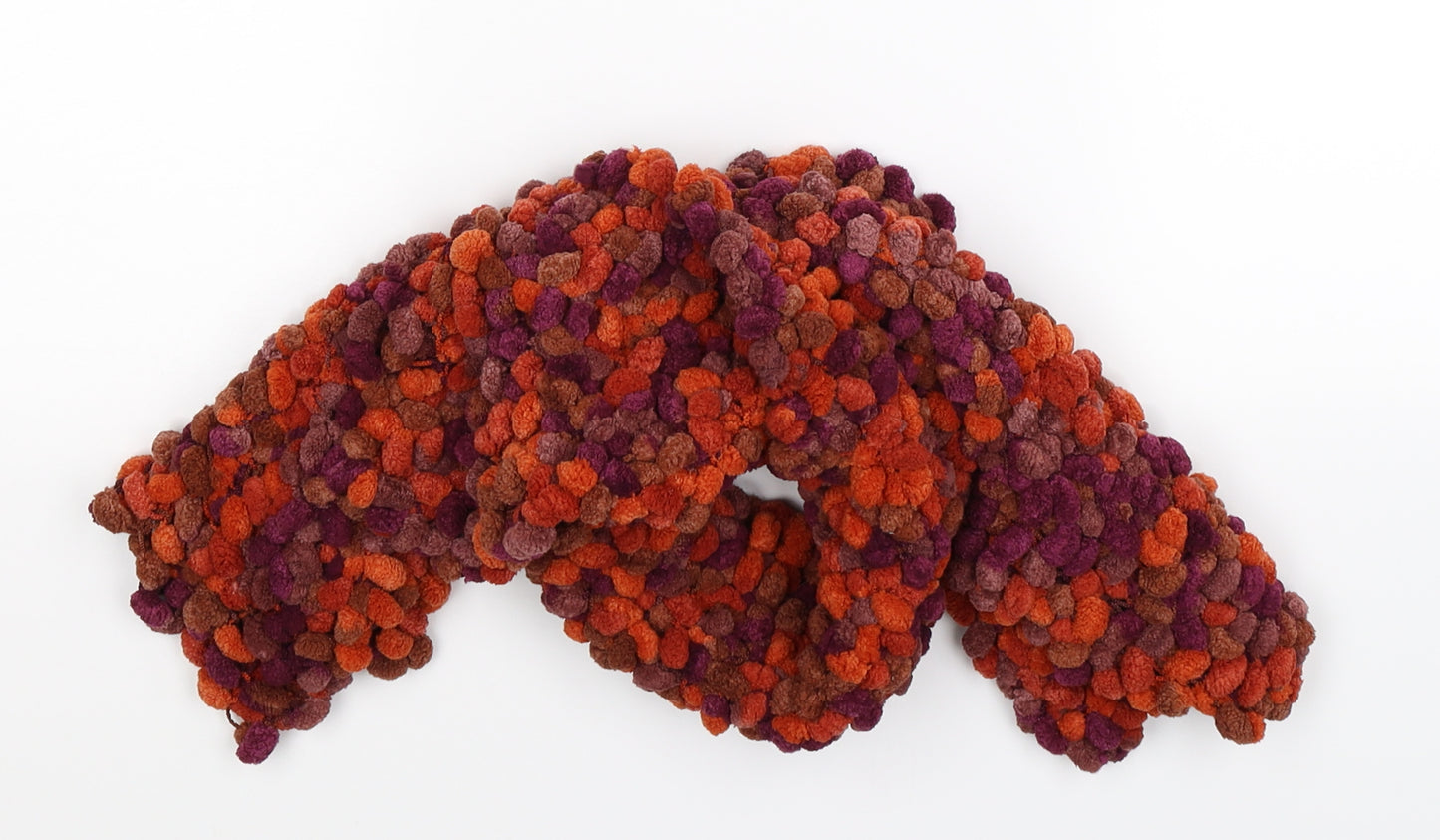 Preworn Girls Multicoloured Knit Scarf Scarves & Wraps One Size