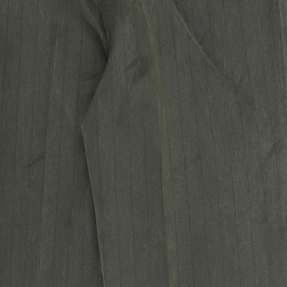 Preworn Womens Grey Striped Trousers Size 14 L31 in