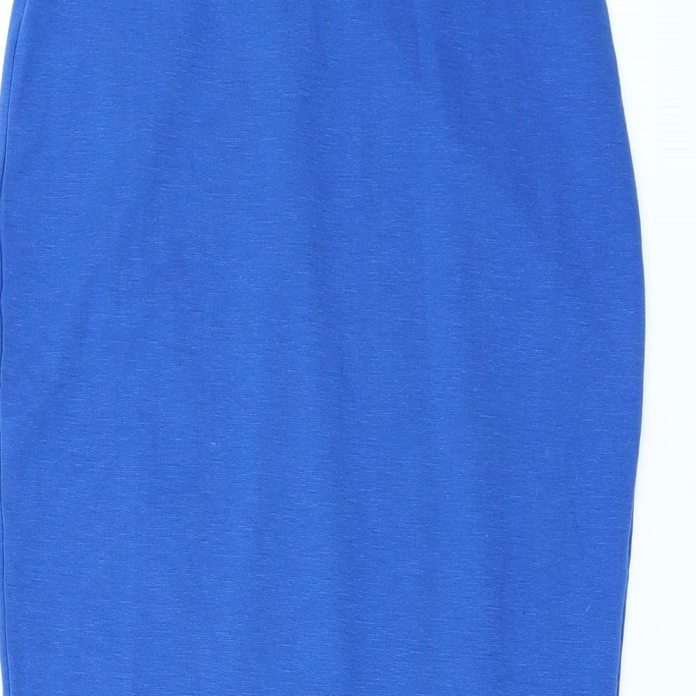 Amika Womens Blue Straight & Pencil Skirt Size S