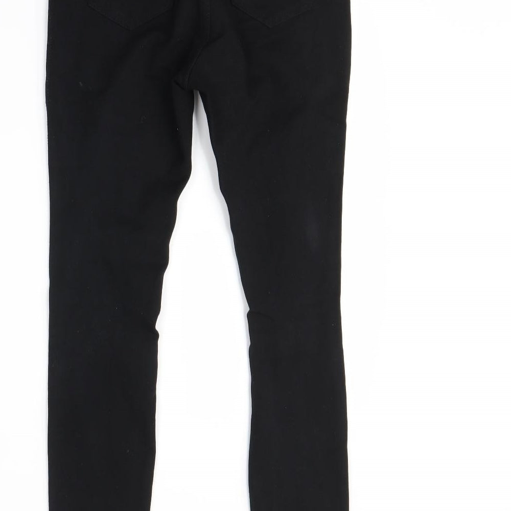 Miss Anna Womens Black Denim Skinny Jeans Size 6 L26 in