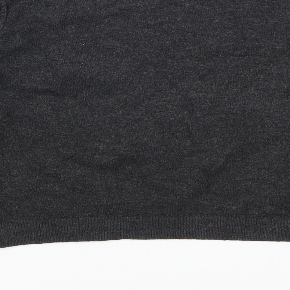 Pull & Bear Womens Grey Pullover Jumper Size L - Cropped