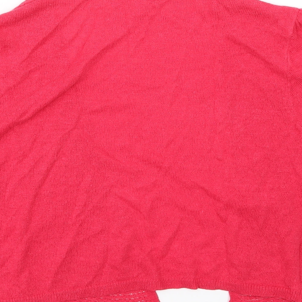 Marks and Spencer Womens Pink Knit Cardigan Jumper Size 12