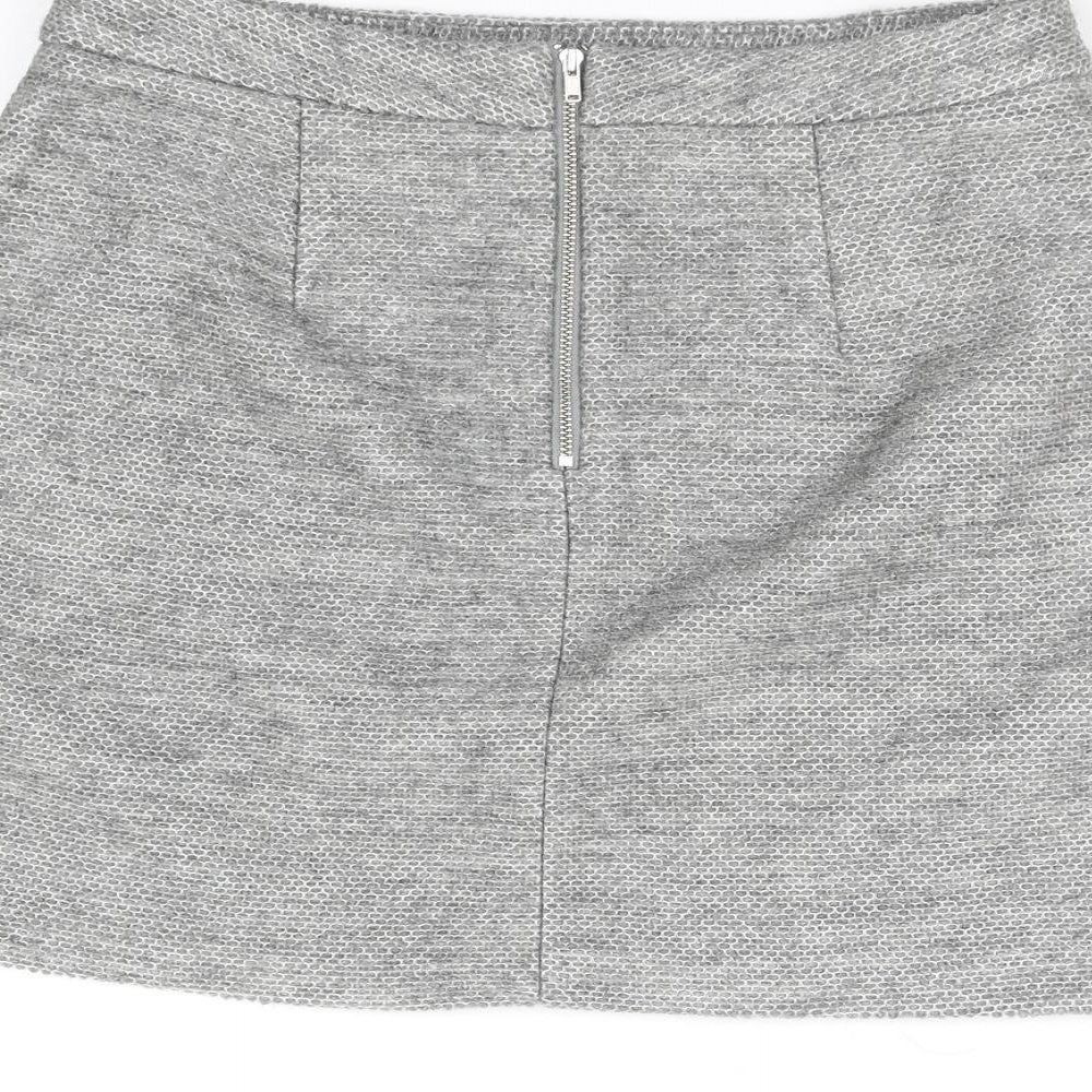 New Look Womens Grey Straight & Pencil Skirt Size 12