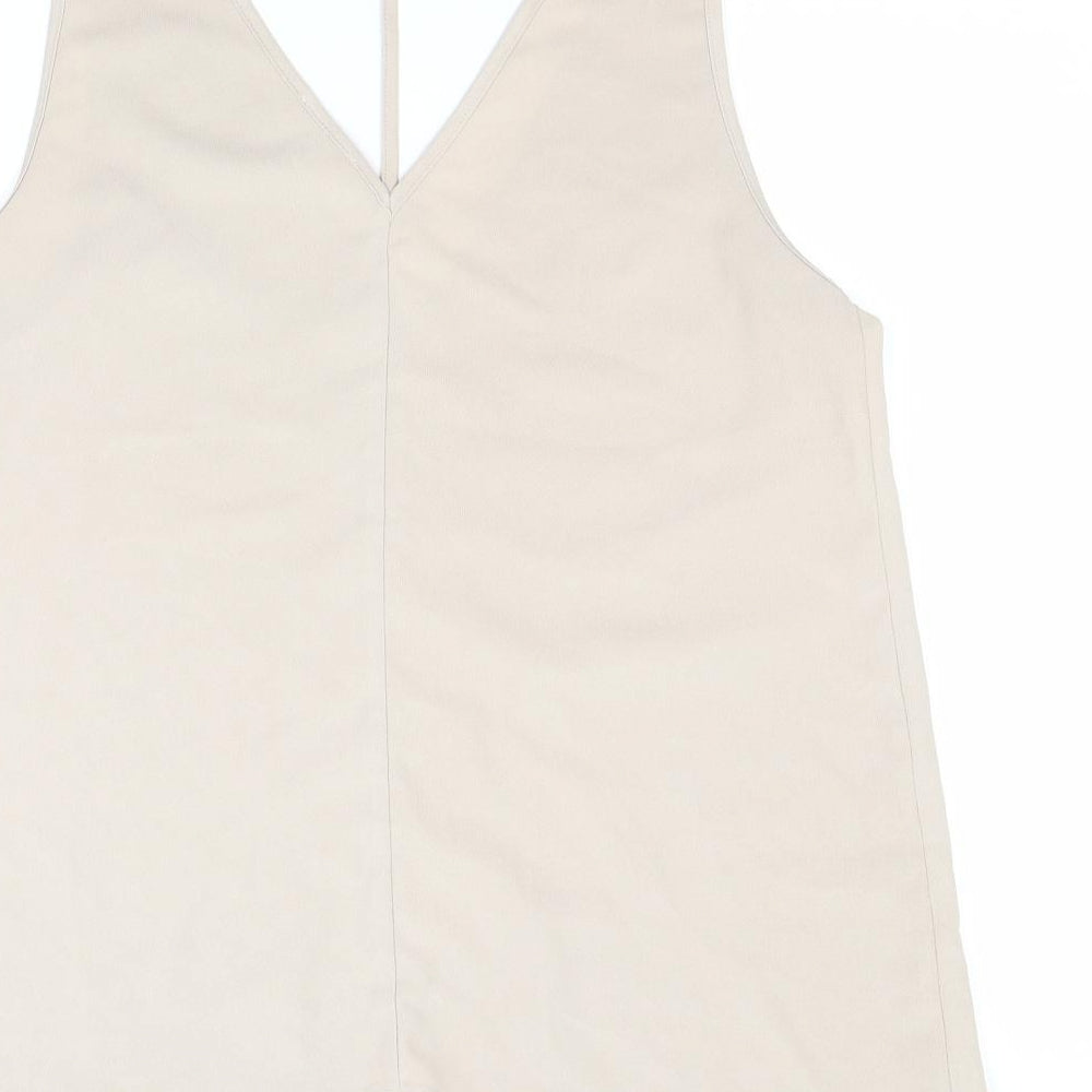 River Island Womens Beige Basic Blouse Size 8