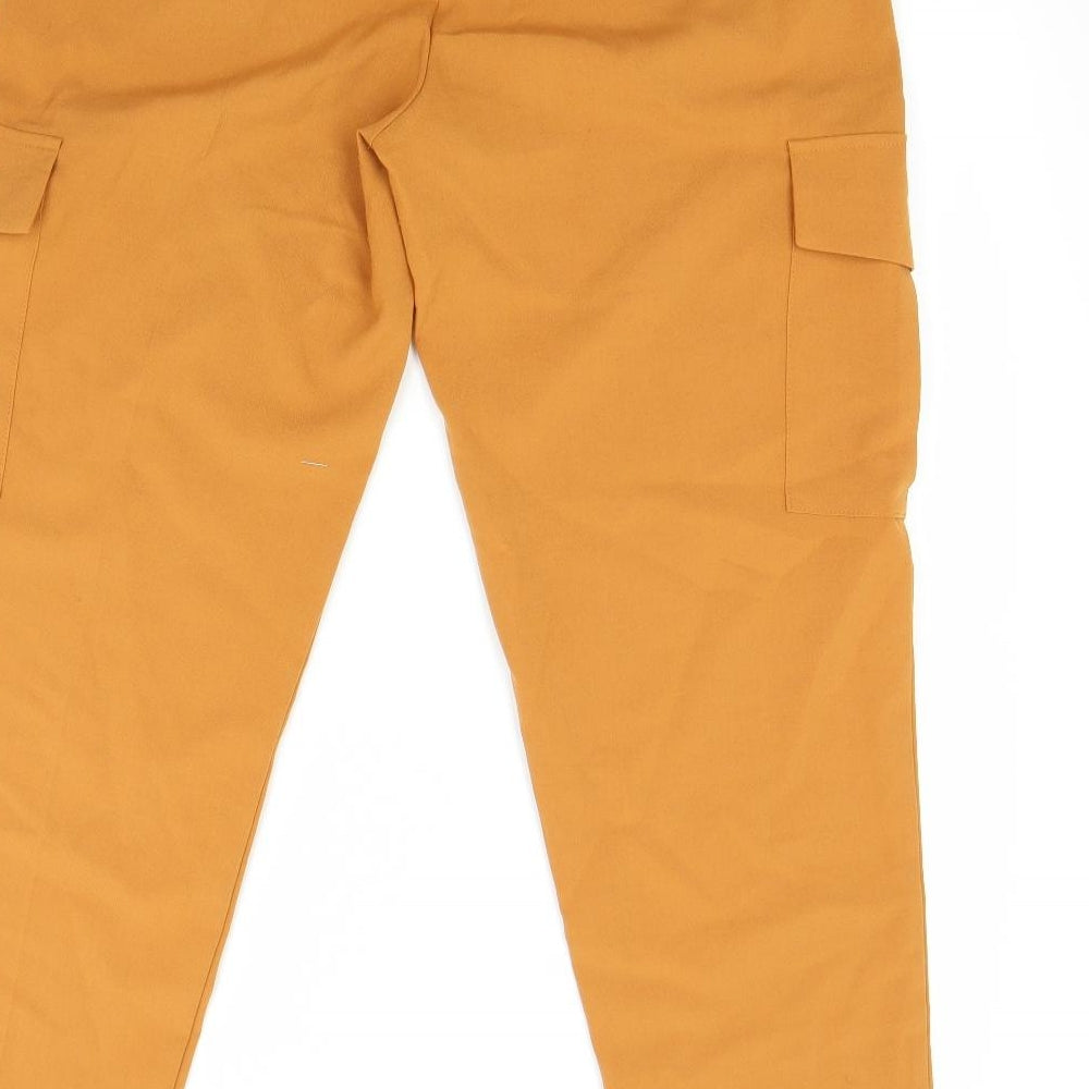 sinsay Womens Orange Trousers Size L L26 in