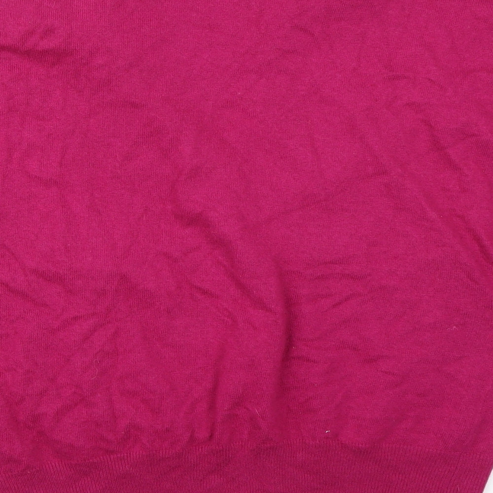 John Lewis Womens Purple Cardigan Jumper Size L