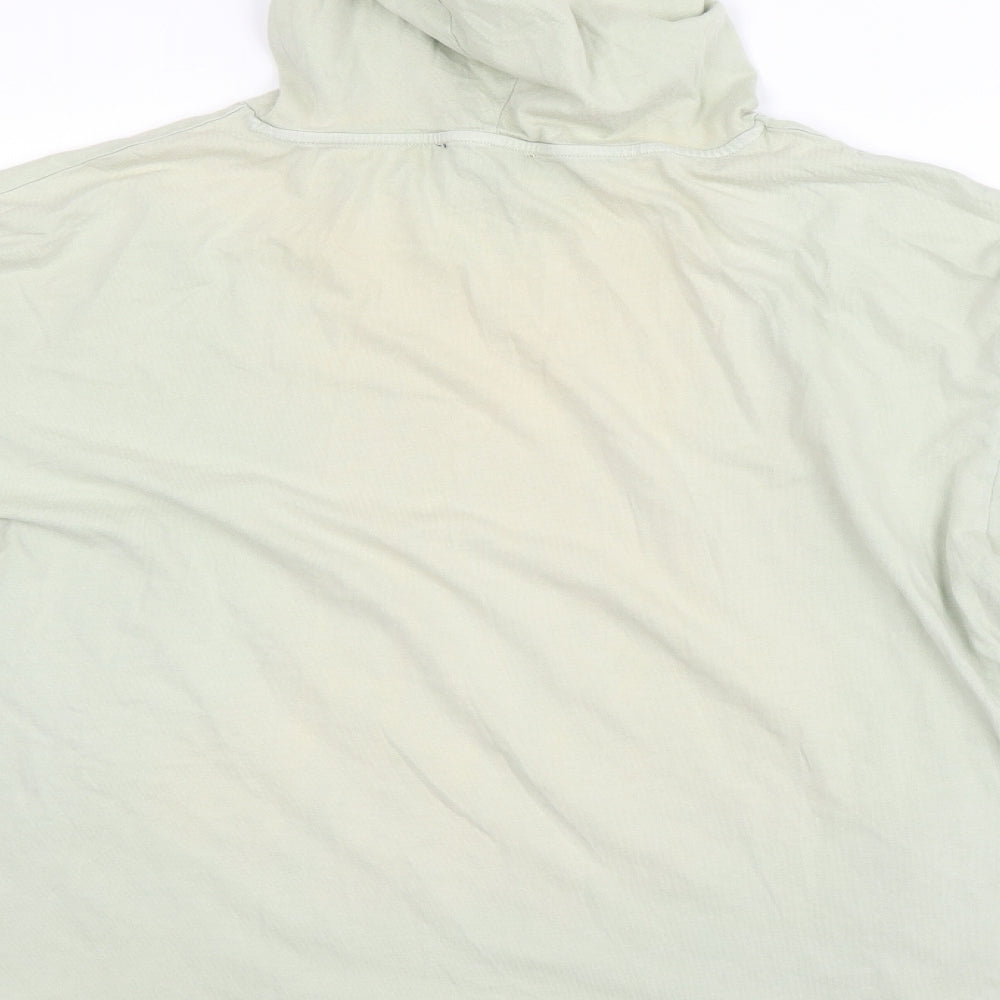 New Look Mens Green Pullover Hoodie Size M