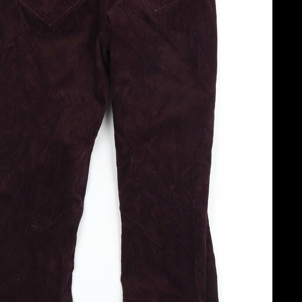 Lands end Womens Purple Straight Jeans Size 14 L23 in