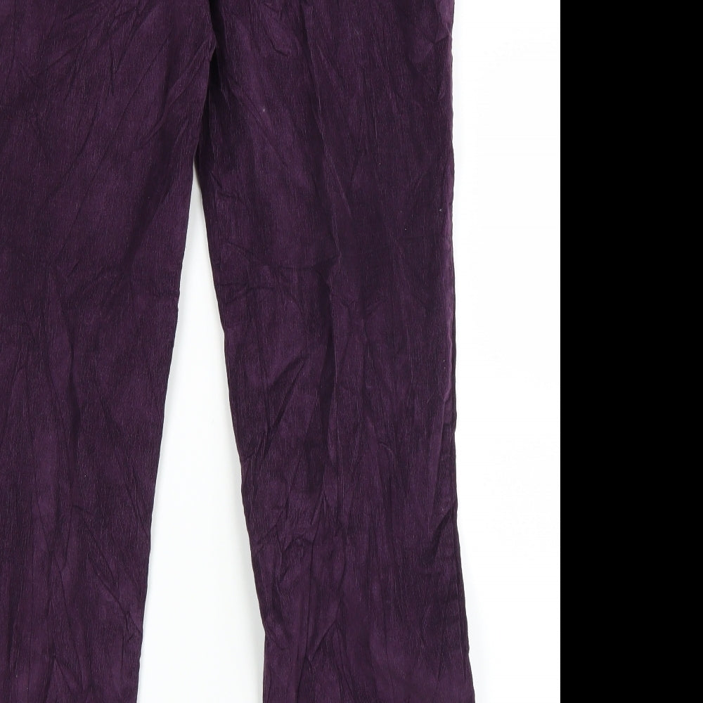 Amber Womens Purple Straight Jeans Size 16 L25 in