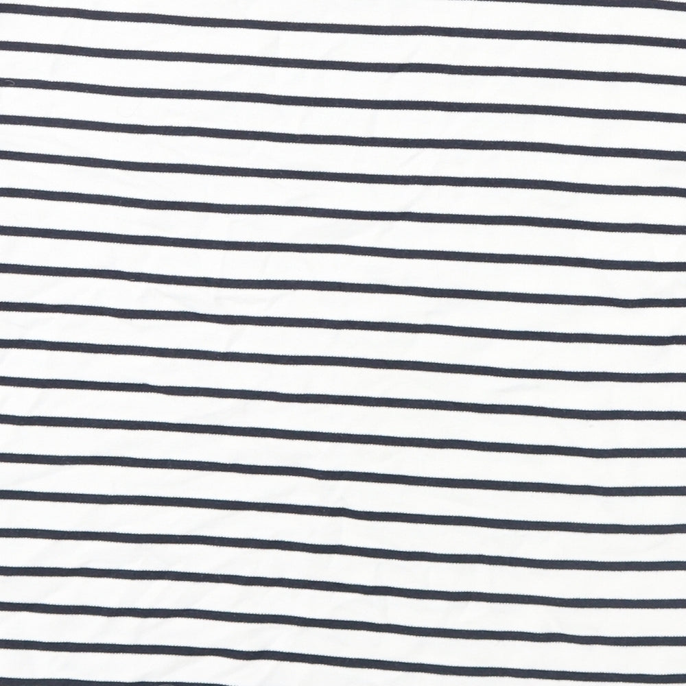 l.o.g.g Womens Black Striped Pullover Jumper Size S
