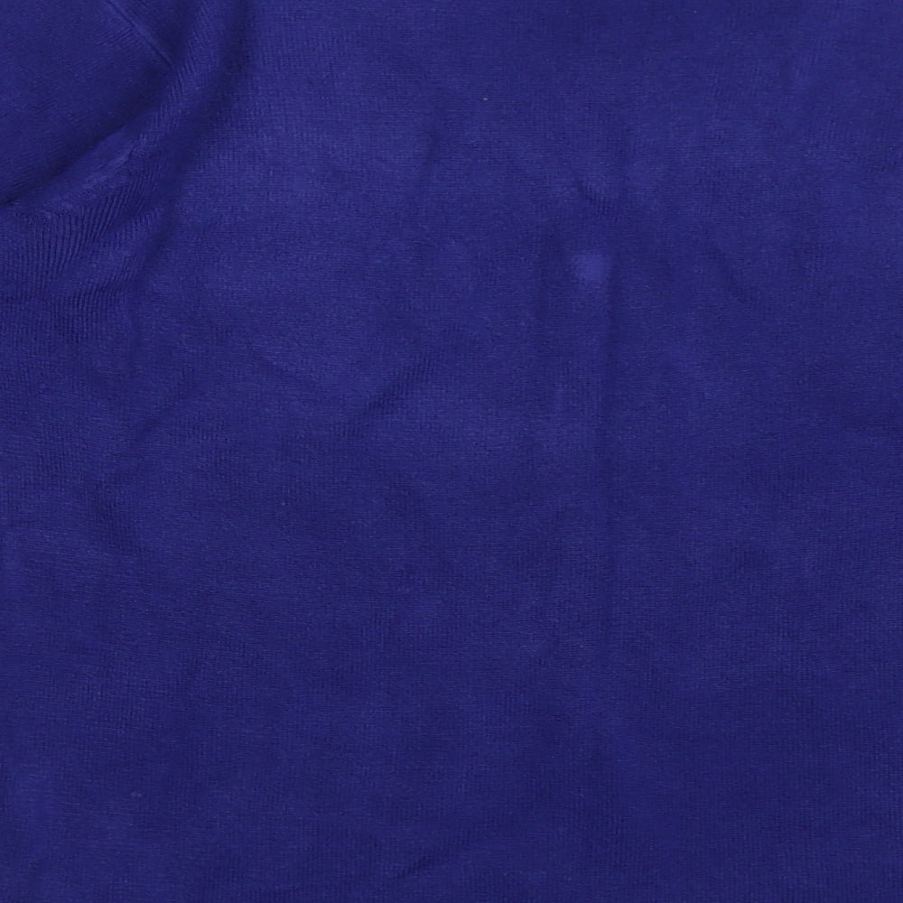 BM Womens Blue Pullover Jumper Size S