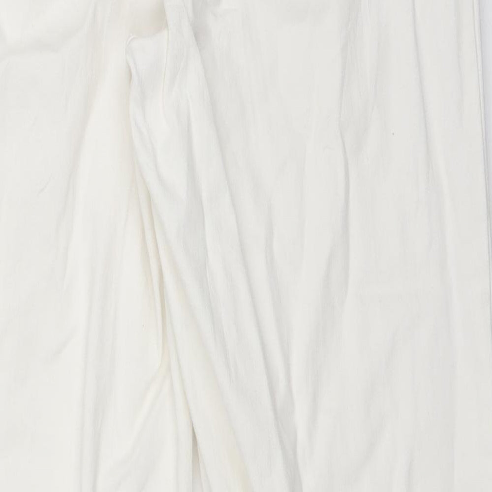 John Lewis Womens White Denim Bootcut Jeans Size 34 in L29 in