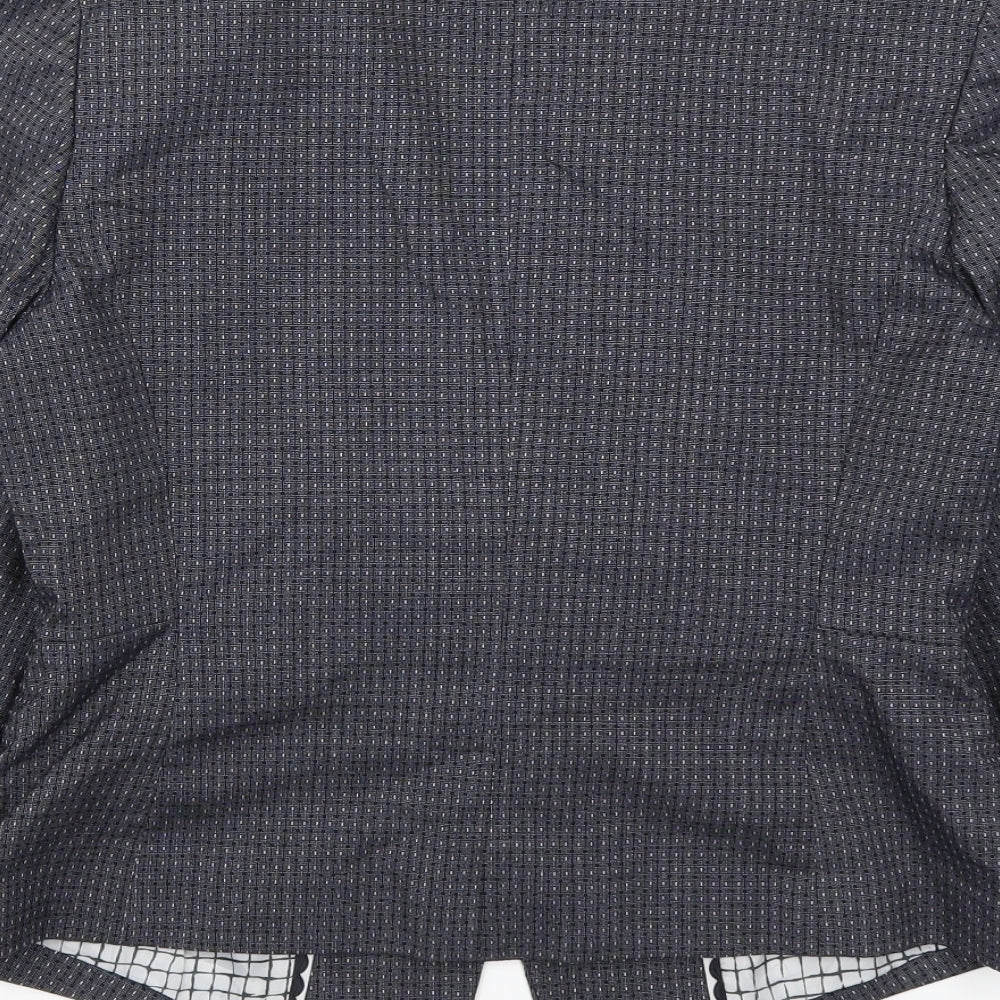 Marks and Spencer Womens Blue Polka Dot Jacket Suit Jacket Size 12