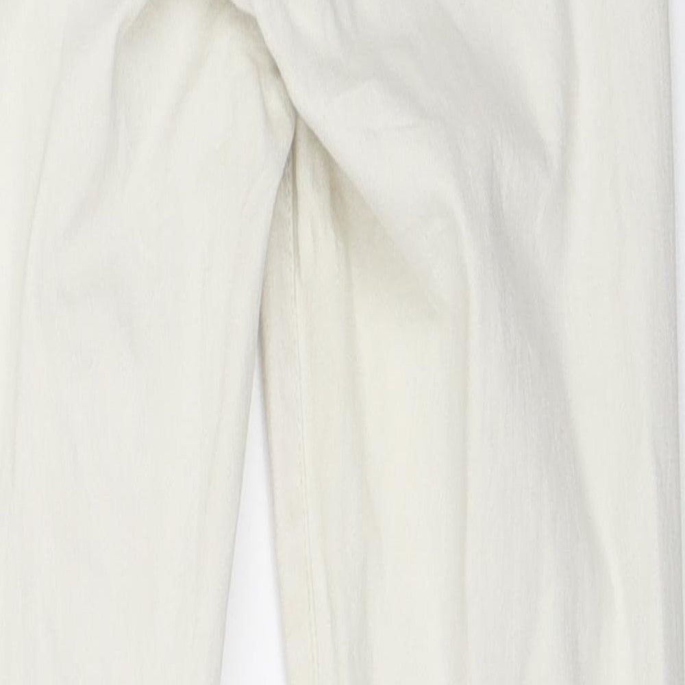 Topshop Womens White Denim Skinny Jeans Size 28 in L30 in