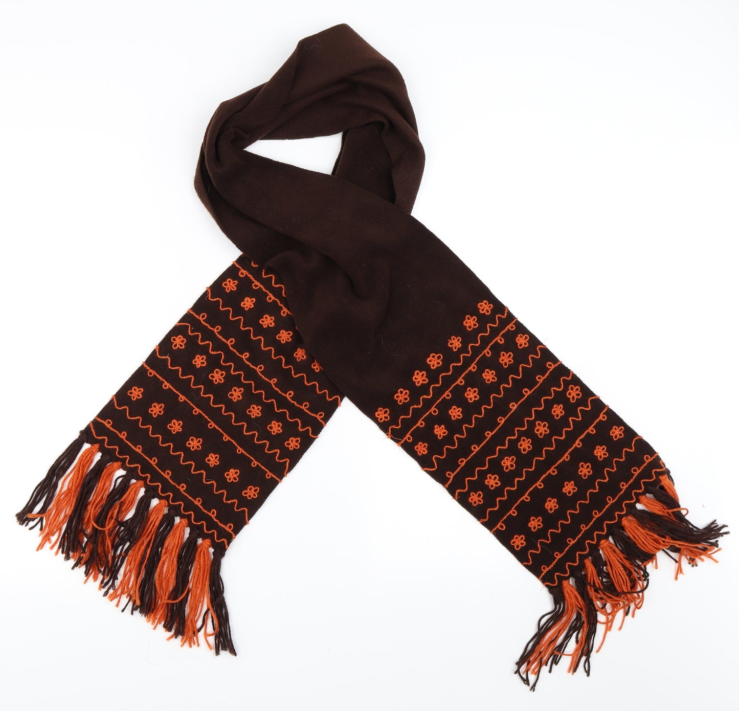 Preworn Womens Brown Scarf
