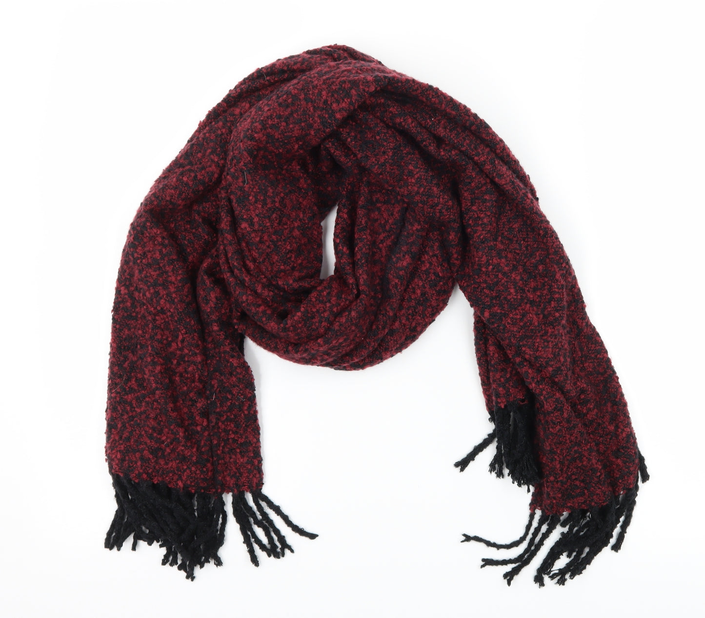Preworn Womens Red Knit Scarf