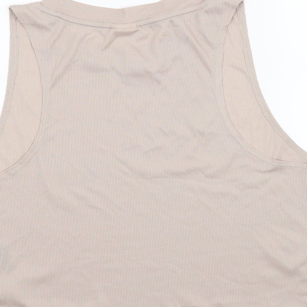 H&M Womens Beige Basic Blouse Size M