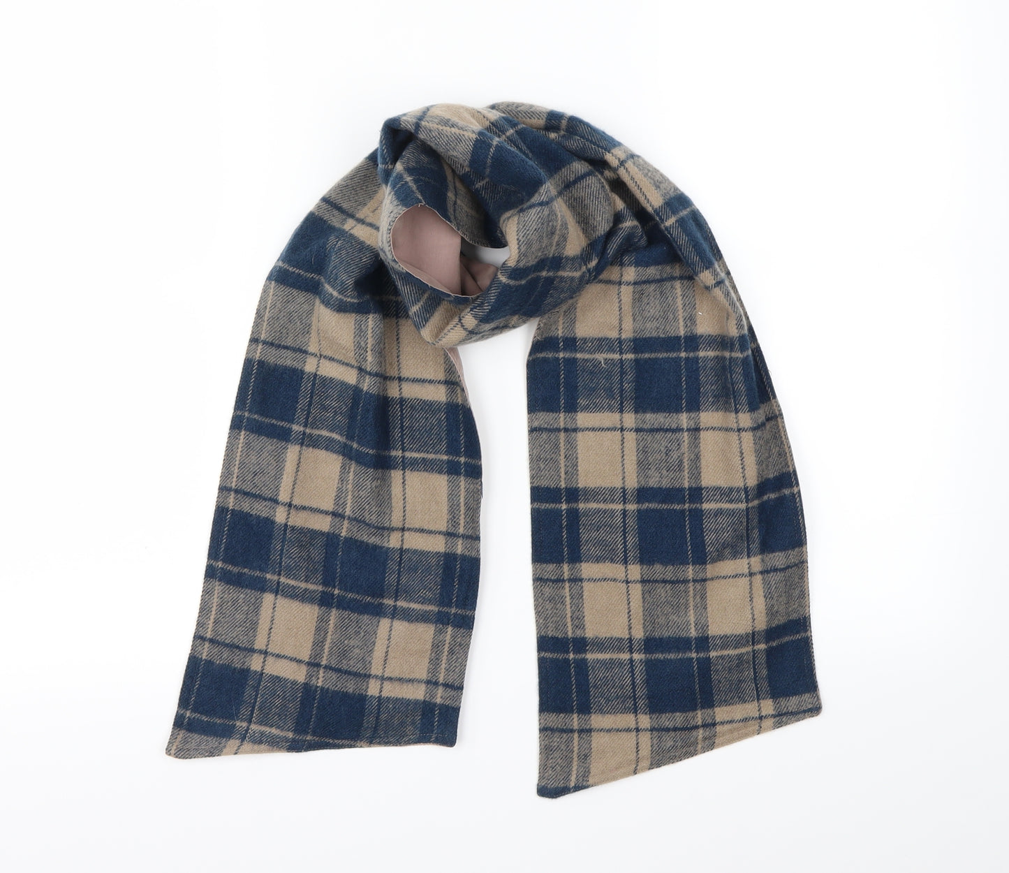 Preworn Unisex Blue Check Scarf