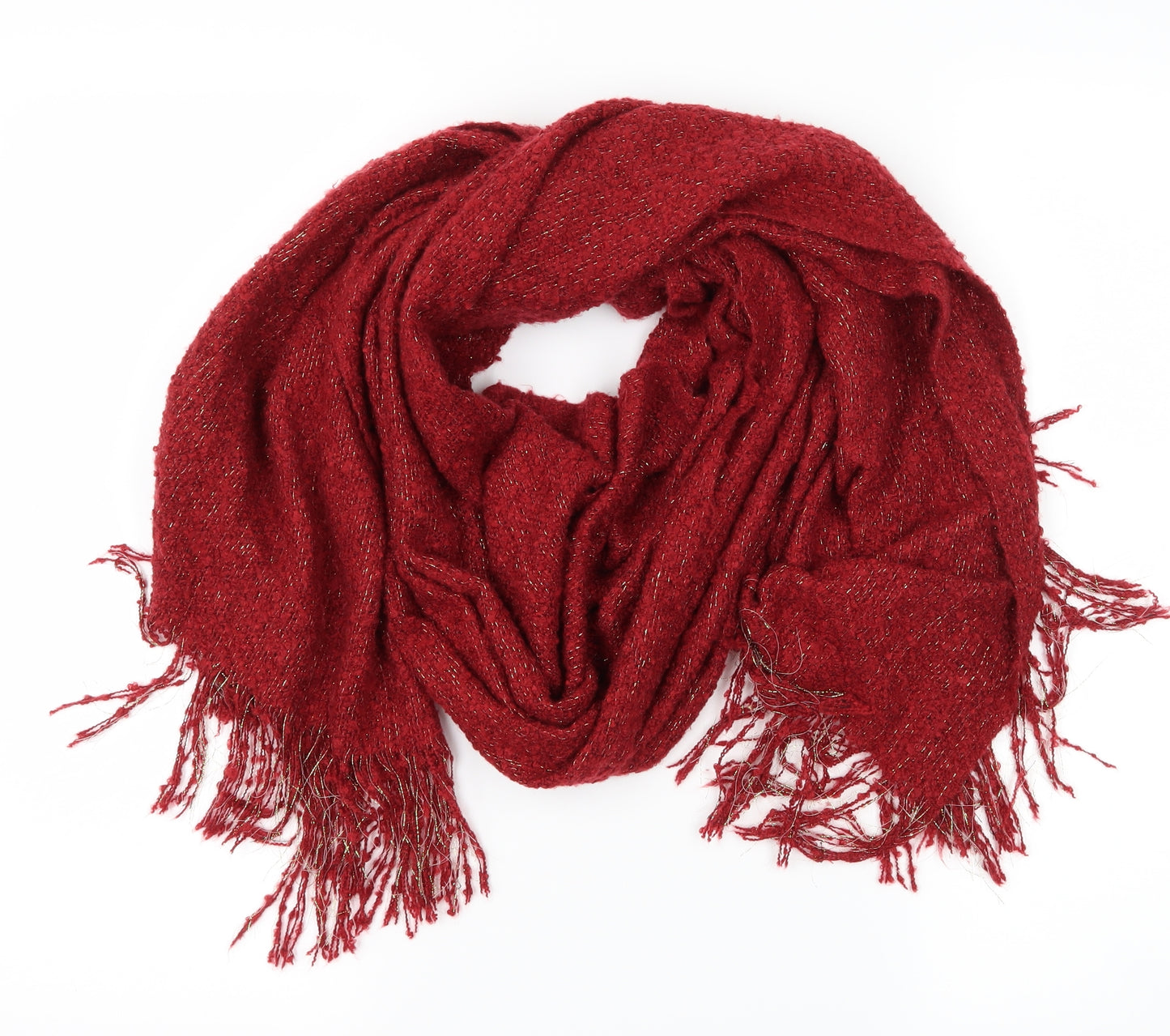 Preworn Womens Red Scarf
