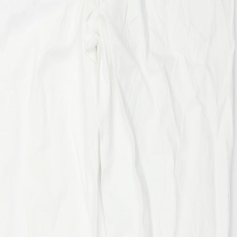 Dorothy Perkins Womens White Denim Skinny Jeans Size 10 L29 in