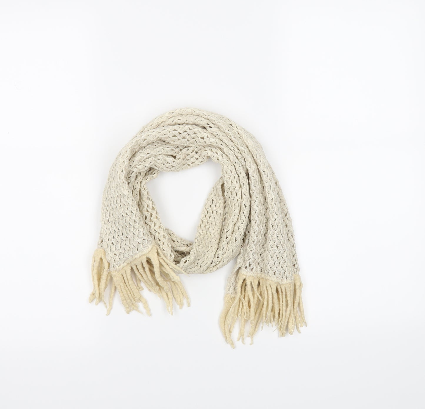 Preworn Womens White Scarf