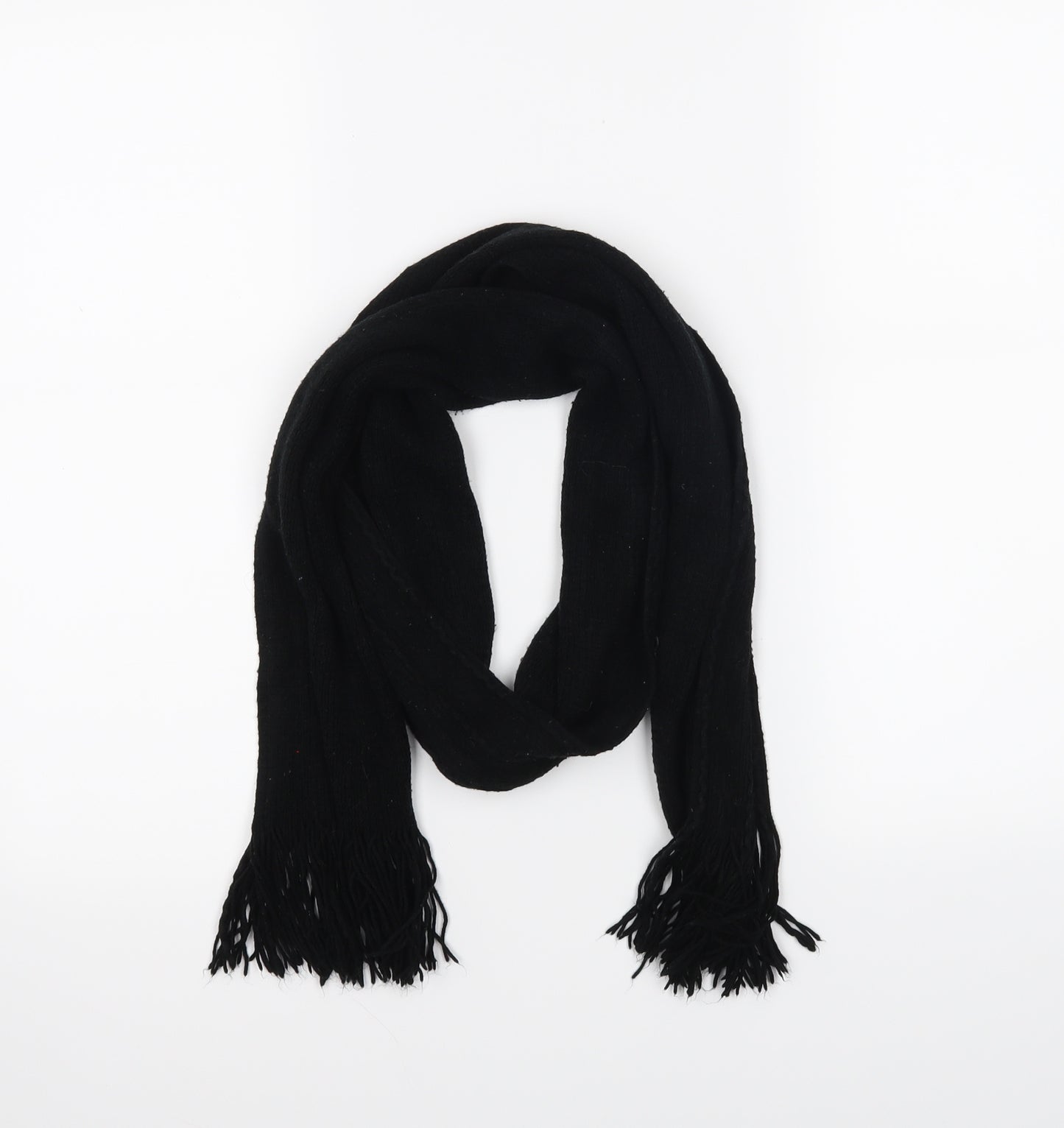 Preworn Womens Black Scarf