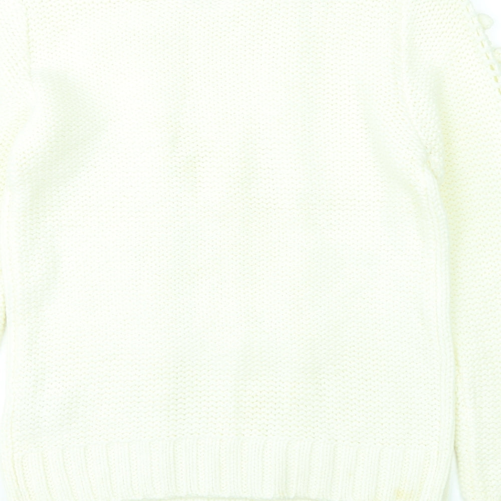 Atmosphere Womens White Pullover Jumper Size 14