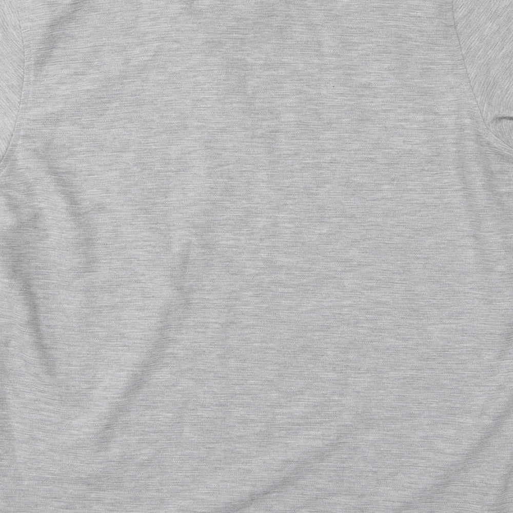 Nanny State Mens Grey Jersey Polo Size L