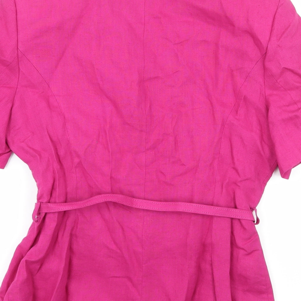 J.Taylor Womens Pink Jacket Blazer Size 12
