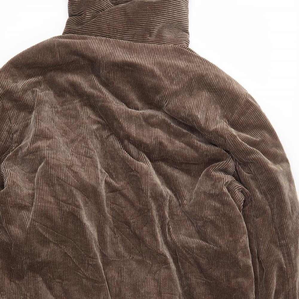 Cotton Traders Mens Brown Corduroy Parka Jacket Size L