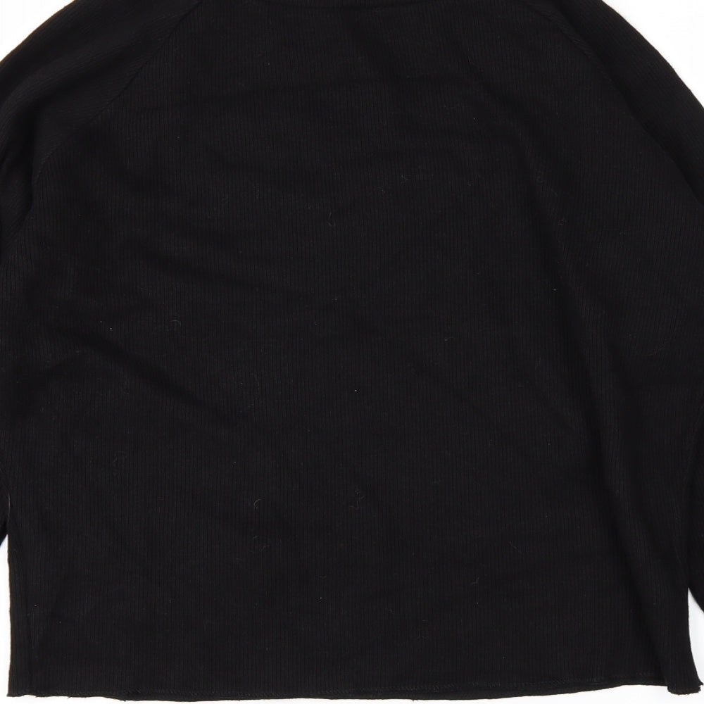 a.y studio Womens Black Basic T-Shirt Size 18