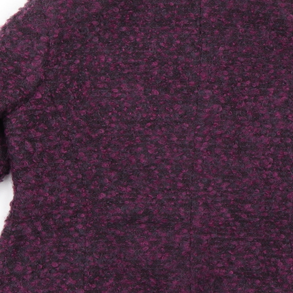 Husen Moda Womens Purple Pea Coat Coat Size 12