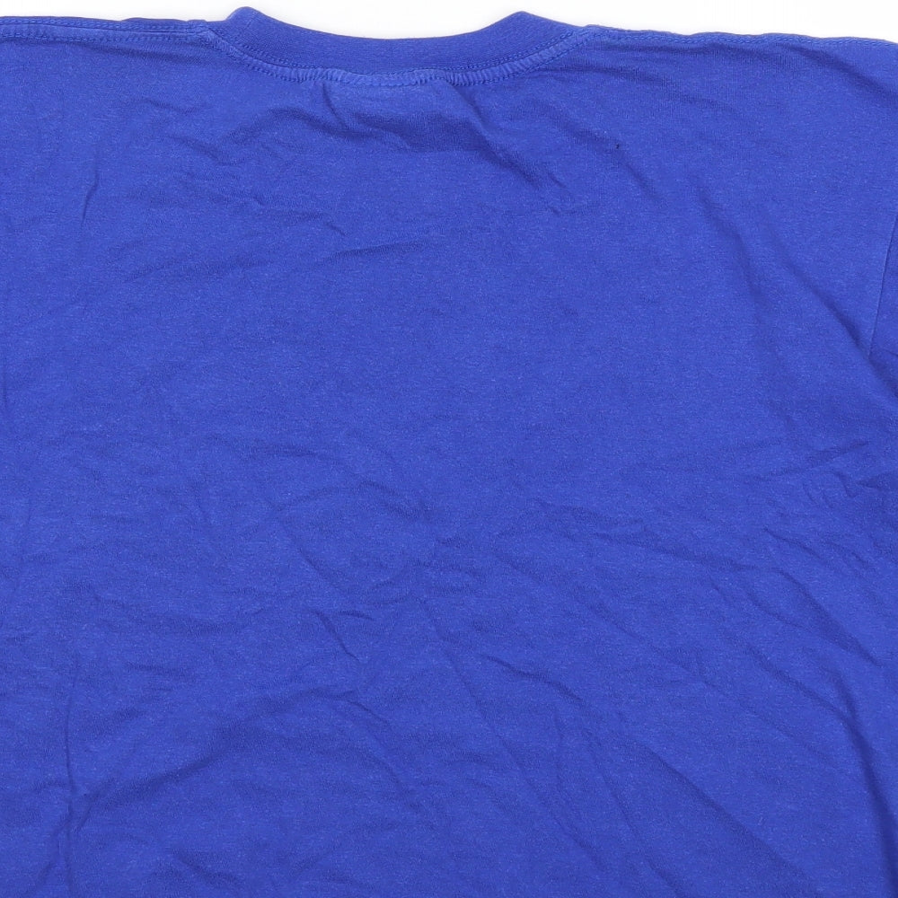 Australia Womens Blue Basic T-Shirt Size S
