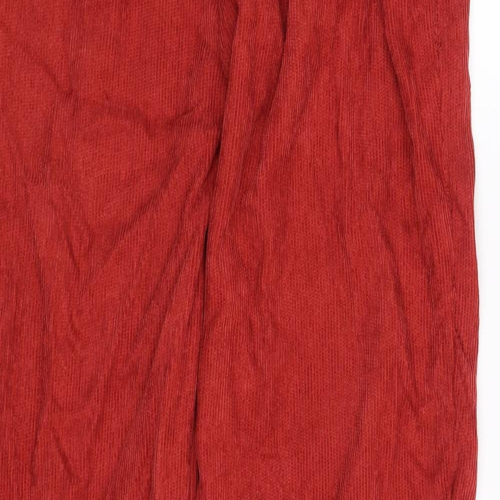 SheIn Womens Red Trousers Size S L29 in